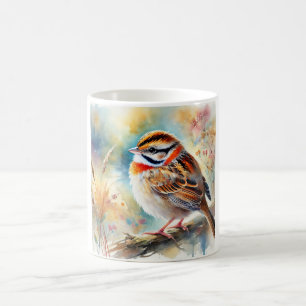 Taza De Café Rufous Collared Sparrow 230924AREF107 - Watercolor
