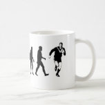 Taza De Café Rugby de evolución<br><div class="desc">Un gran regalo para un gran jugador de rugby. Llevando el rugby a la parte superior del árbol evolutivo.</div>