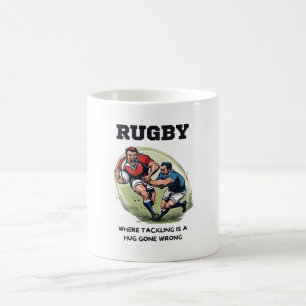 Taza De Café Rugby Donde Abordar Es Un Enorme Error