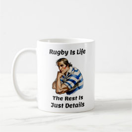 Taza De Café Rugby Es La Mugre De La Vida