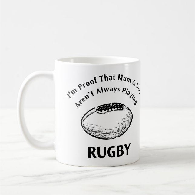 Taza De Café Rugby Proof Mug (Izquierda)