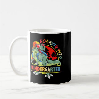Taza De Café Rugiendo en el jardín de infantes Dinosaurio T Rex