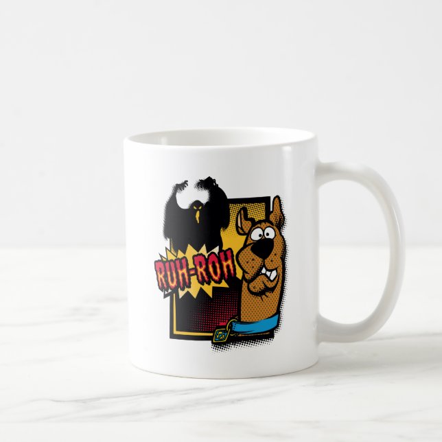 Taza De Café Ruh-Roh Scooby-Doo y un fantasma (Derecha)
