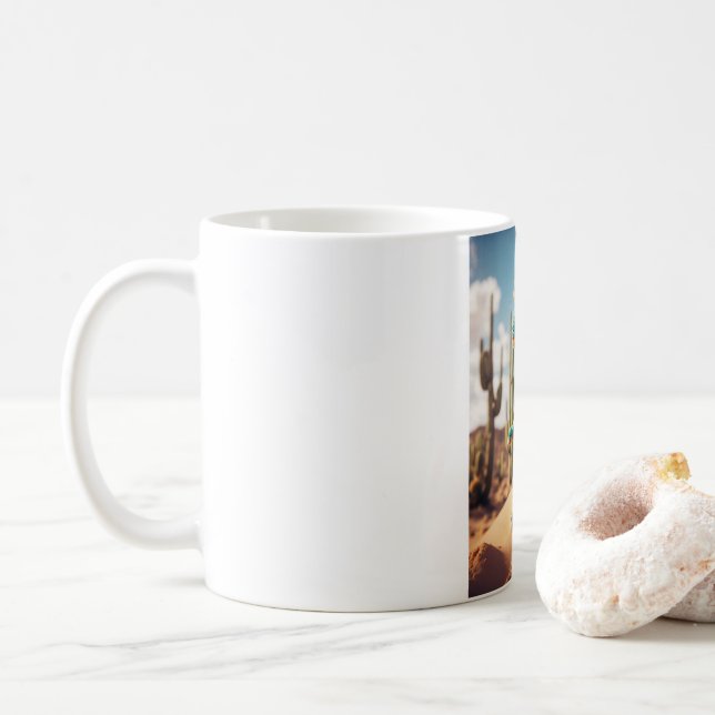 Taza De Café "Ruido matutino: Dino Mug" (Con donut)
