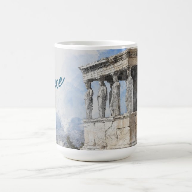 Taza De Café Ruinas acuáticas de lugares antiguos en Atenas, Gr (Centro)