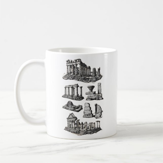 Taza De Café Ruinas antiguas y yacimientos arqueológicos (Izquierda)