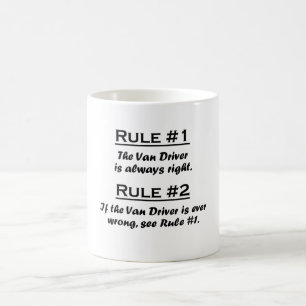 Taza De Café Rule Van Driver