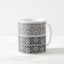 Taza de café RUMANA del ARTE POPULAR