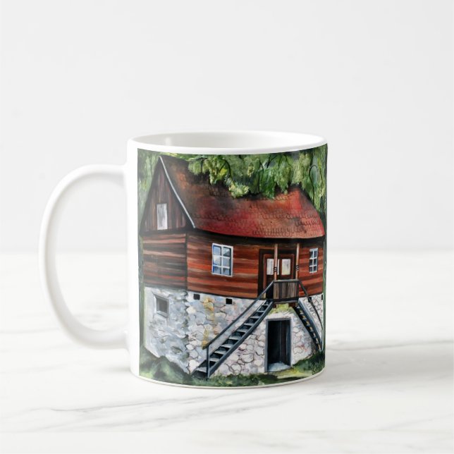 Taza De Café Rumania: Tradicional Casa Transilvana (Izquierda)