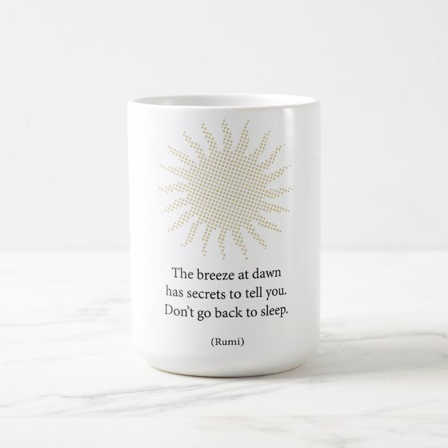 Taza De Café Rumi Morning Poetry (Centro)