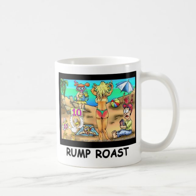 Taza De Café Rump bikini asado graciosos tés y regalos (Derecha)