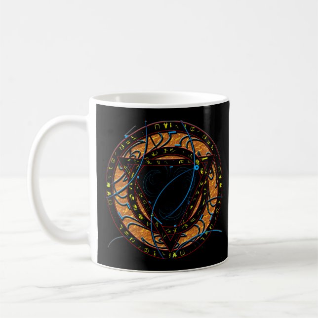 Taza De Café Rune Art 1 Mug (Izquierda)