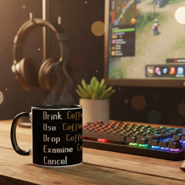 Taza de café Runescape – Regalo para jugadores, té (Subido por el creador)