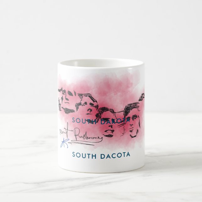 Taza De Café Rushmore South Dacota National Memorial Drawing Co (Centro)