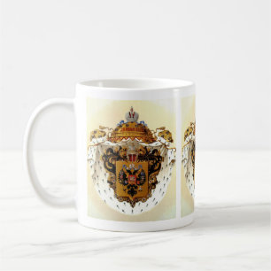 Taza De Café Rusia imperial menor escudo de armas