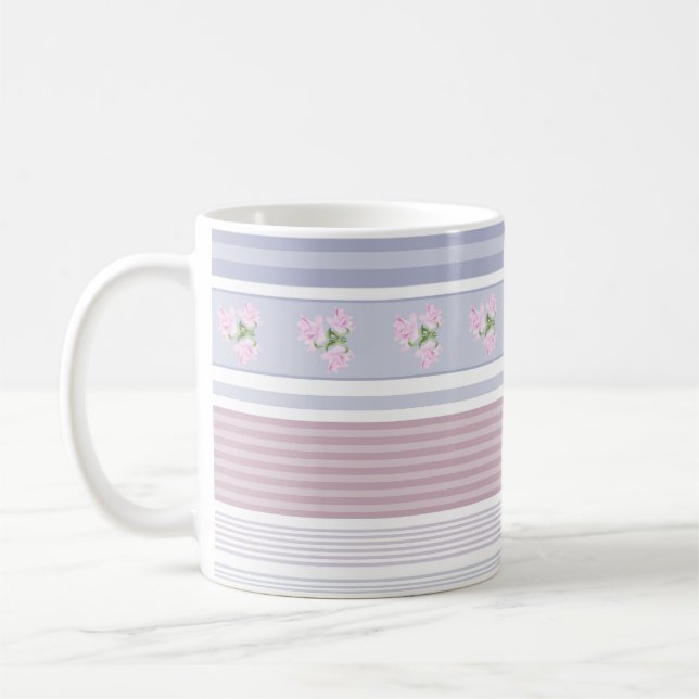 Taza De Café ruso, rayado, patchwork (Izquierda)