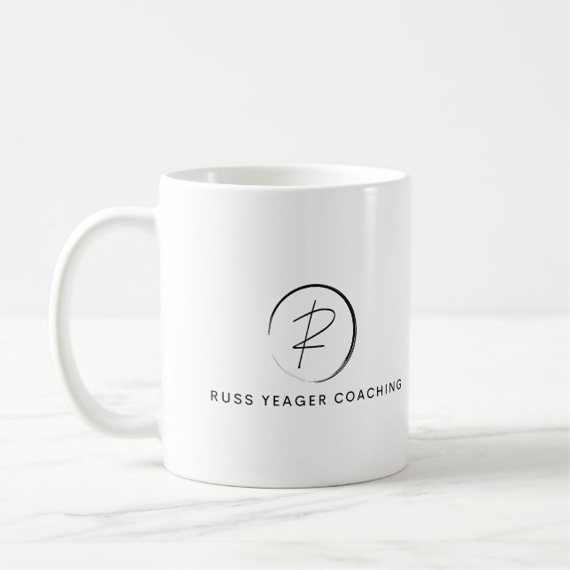 Taza De Café Russ Yeager Coaching Signature Logo (Izquierda)