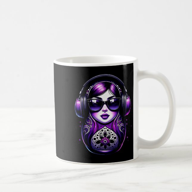 Taza De Café Russian Matryoshka Music Russia Russian Matryoshka (Derecha)