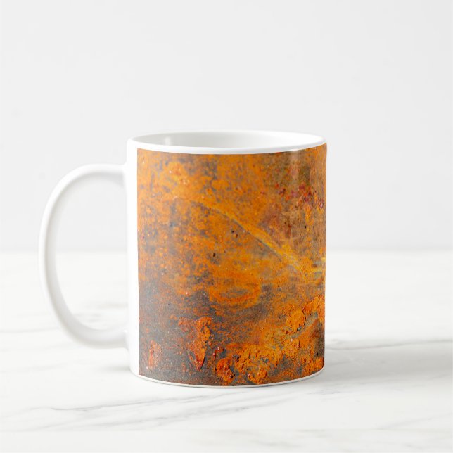 Taza De Café rust on iron as backgroundbackground,abstract,dirt (Izquierda)