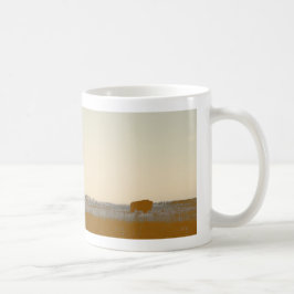 Taza De Café Rustic Lone Buffalo Foto De Badlands