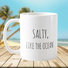 Taza De Café Rústica Cute Beach Ocean Pun Chistes Funny Cita