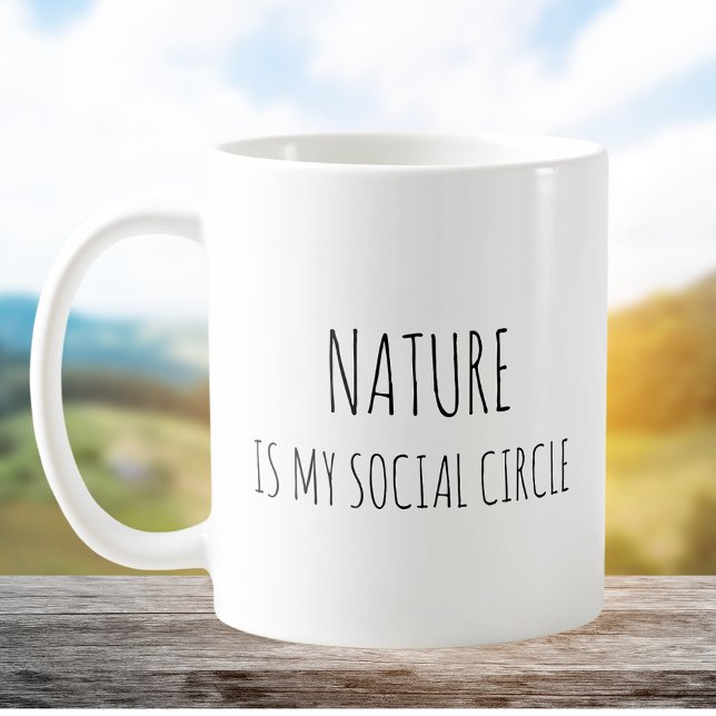 Taza De Café Rústica y dulce naturaleza Chiste divertida cita (In situ)