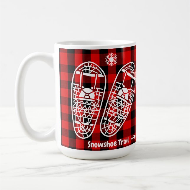 Taza De Café Rústicas zapatillas de nieve de búfalo (Izquierda)