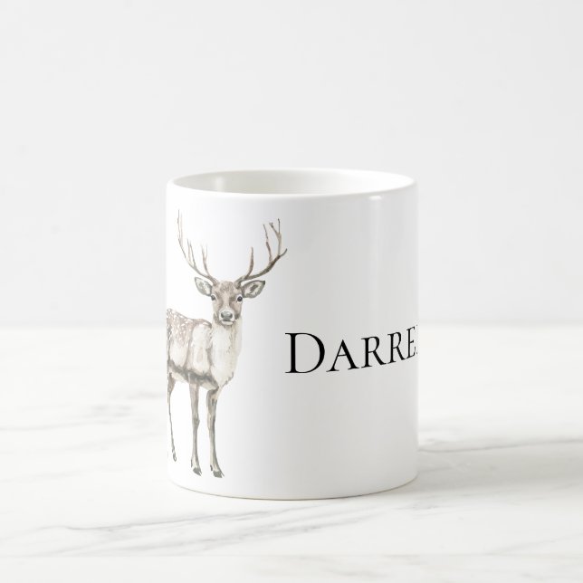 Taza De Café Rústico Deer (Centro)