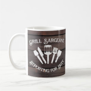 Taza De Café Rústico regalo de cocina divertida Hombres-Sargent