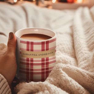 Taza De Café Rústico Reverie   Abrazando la planta roja de la g