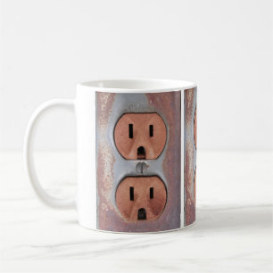 Taza De Café Rusty Electrical Outlets