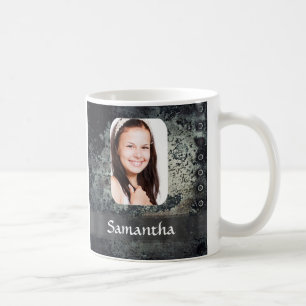 Taza De Café Rusty plantilla metalizado personalizada de fotos