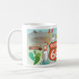Taza De Café Ruta 66 11oz o 15oz Mug