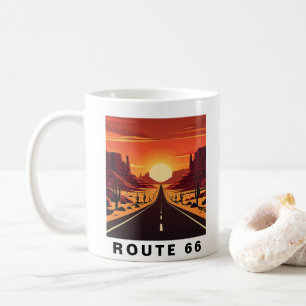 Taza De Café Ruta 66 Arizona USA Viaje Retro