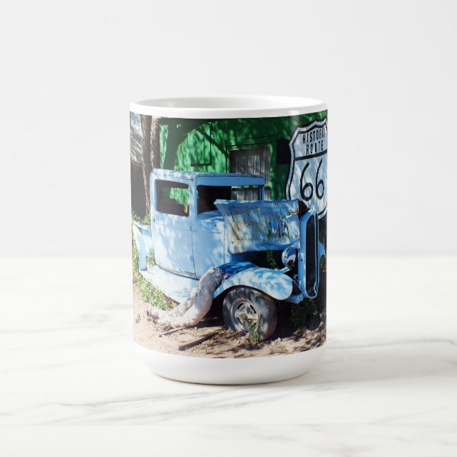 Taza De Café Ruta 66 del vehículo antiguo (Centro)