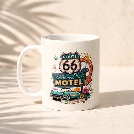 Taza De Café Ruta 66 Sueño de Conducir Vibra Mañana Viaje
