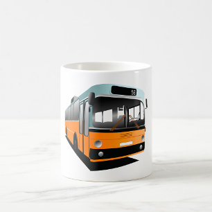 Taza De Café Ruta de autobús de tránsito naranja 56 viajero de
