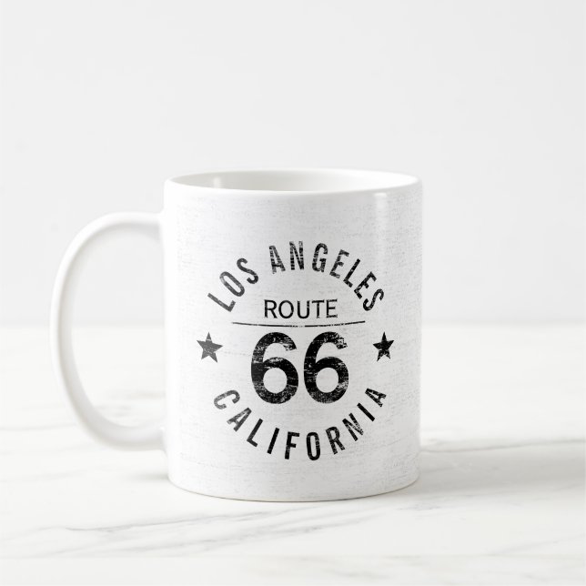 Taza De Café Ruta de California de Los Ángeles 66 (Izquierda)