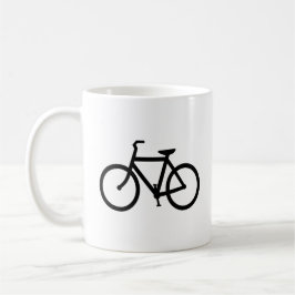 Taza De Café Ruta de la bicicleta negra