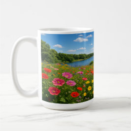 Taza De Café Ruta de la pradera de verano