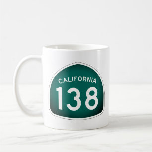 Taza De Café Ruta Estatal de California 138 Café Mug