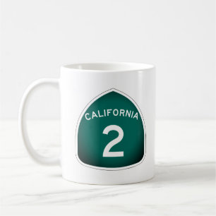 Taza De Café Ruta Estatal de California 2 Café Mug