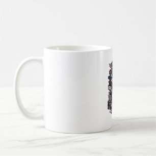 Taza De Café Ruta Patriótica 1776 Jinete Camisa Gráfica del Cic