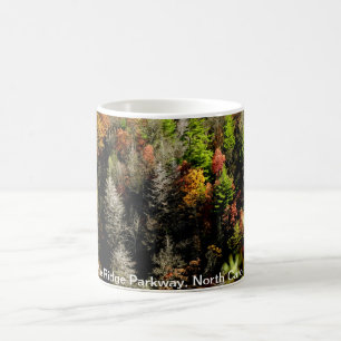 Taza De Café Ruta verde azul de Ridge, Carolina del Norte