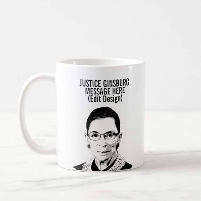 Taza De Café RUTH BADER GINSBURG personalizado (Izquierda)