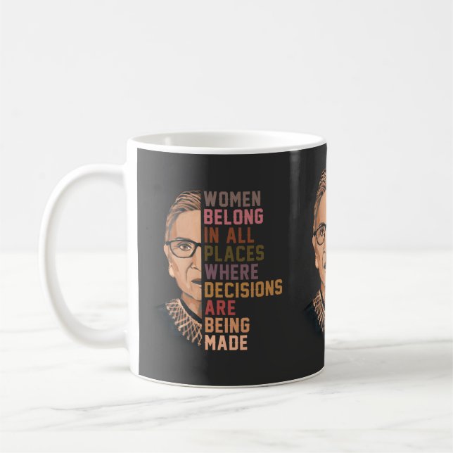Taza De Café Ruth Bader Ginsburg RBG (Izquierda)