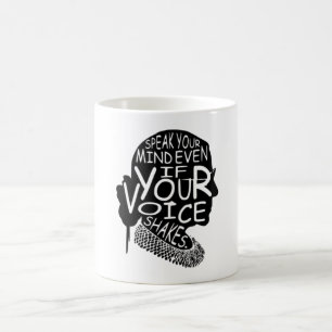 Taza De Café Ruth Habla Tu Mente Aunque Tu Voz Sacuda