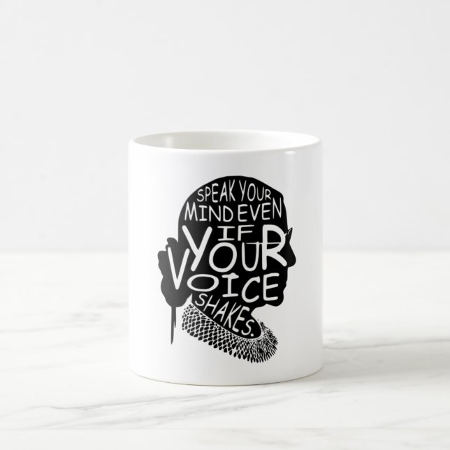 Taza De Café Ruth Habla Tu Mente Aunque Tu Voz Sacuda (Centro)
