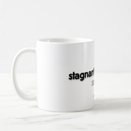 Taza De Café rutinas estancadas - negro y gris sobre blanco