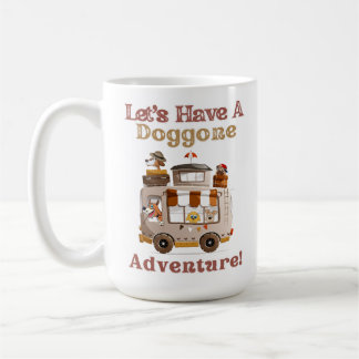 Taza De Café RV Camper Dog Driver Personalizado - Doggone Adven
